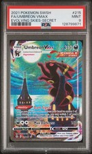 2021 POKEMON SWORD & SHIELD EVOLVING SKIES SECRET FULL ART/UMBREON VMAX PSA 9 - Image 2