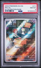 2023 POKEMON SVI EN-SCARLET & VIOLET ILLUSTRATION RARE #211 RALTS PSA 8 - Image 2