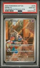 2024 POKEMON SVP EN-SV BLACK STAR PROMO #075 MIMIKYU PSA 10 - Image 2