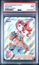 2020 POKEMON SWORD & SHIELD REBEL CLASH #192 FULL ART/SONIA PSA 9 - Image 2