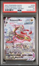 2021 POKEMON SWORD & SHIELD EVOLVING SKIES SECRET FULL ART/RAYQUAZA VMAX PSA 10 - Image 2
