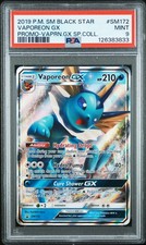 2019 POKEMON SM BLACK STAR PROMO VAPOREON GX SPECIAL COLL VAPOREON GX PSA 9 - Image 2