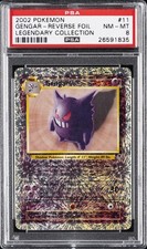 2002 POKEMON LEGEND COLL #11 GENGAR-REVERSE FOIL PSA 8 - Image 2
