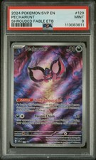2024 POKEMON SHROUDED FABLE POKEMON CENTER ETB PROMO #129 PECHARUNT PSA 9 - Image 2
