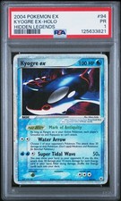 2004 POKEMON EX HIDDEN LEGENDS #94 KYOGRE EX-HOLO PSA 1 - Image 2