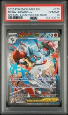 2025 POKEMON MEG EN-MEGA EVOLUTION #179 MEGA LUCARIO EX PSA 10 - Image 2