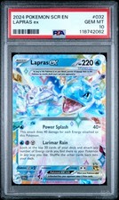 2024 POKEMON SCR EN-STELLAR CROWN #032 LAPRAS EX PSA 10 - Image 2