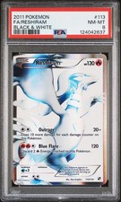 2011 POKEMON B&W #113 FULL ART/RESHIRAM PSA 8 - Image 2
