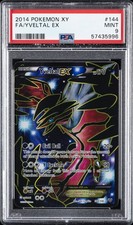 2014 POKEMON XY #144 FULL ART/YVELTAL EX PSA 9 - Image 2