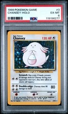 1999 POKEMON GAME #3 CHANSEY-HOLO PSA 6 - Image 2