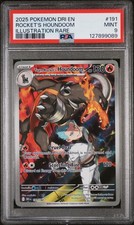 2025 POKEMON DRI EN-DESTINED RIVALS #191 TEAM ROCKET'S HOUNDOOM PSA 9 - Image 2