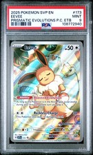 2025 POKEMON SVP EN-SV BLACK STAR PROMO #173 EEVEE PSA 9 - Image 2