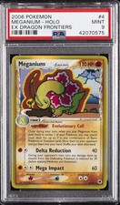 2006 POKEMON EX DRAGON FRONTIERS #4 MEGANIUM-HOLO PSA 9 - Image 2