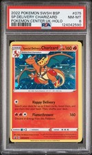 2022 POKEMON SWSH BLACK STAR PROMO #075 SPECIAL DELIVERY CHARIZARD-HOLO PSA 8 - Image 2