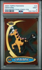 2004 TOPPS POKEMON ADVANCED CHALLENGE FOIL #29 GIRAFARIG PSA 9 - Image 2