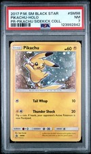 2017 POKEMON SM BLACK STAR PROMO PIKACHU SIDEKICK COLL #SM98 PIKACHU-HOLO PSA 7 - Image 2