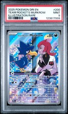 2025 POKEMON DRI EN-DESTINED RIVALS #200 TEAM ROCKET'S MURKROW PSA 9 - Image 2