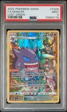 2022 POKEMON SWORD & SHIELD LOST ORIGIN #TG06 FULL ART/GENGAR PSA 9 - Image 2