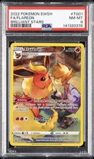 2022 POKEMON SWORD & SHIELD BRILLIANT STARS #TG01 FULL ART/FLAREON PSA 8 - Image 2