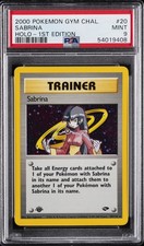 2000 POKEMON GYM CHALLENGE HOLO-1ST ED #20 SABRINA PSA 9 - Image 2