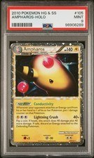 2010 POKEMON HEARTGOLD & SOULSILVER #105 AMPHAROS-HOLO PSA 9 - Image 2