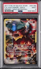 2017 POKEMON XY BLACK STAR PROMO #XY185 FULL ART/VOLCANION PSA 9 - Image 2