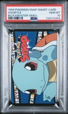 1999 GEMPLUS NINTENDO POKEMON SNAP SMART CARDS BLOCKBUSTER VIDEO SQUIRTLE PSA 10 - Image 2