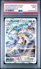2023 POKEMON SWORD & SHIELD CROWN ZENITH #GG44 FULL ART/MEWTWO VSTAR PSA 9 - Image 2