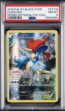 2016 POKEMON XY BLACK STAR PROMO MYTHICAL POKEMON COLL FULL ART/KELDEO PSA 8 - Image 2