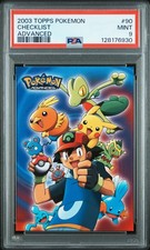 2003 TOPPS POKEMON ADVANCED #90 CHECKLIST PSA 9 - Image 2