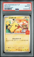 2025 POKEMON JPN M-P PROMO MCDONALD'S #020 PIKACHU PSA 10 - Image 2