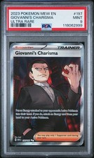 2023 POKEMON MEW EN-151 ULTRA RARE #197 GIOVANNI'S CHARISMA PSA 9 - Image 2