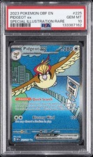 2023 POKEMON OBF EN-OBSIDIAN FLAMES SPECIAL ILLUSTRATION RARE PIDGEOT EX PSA 10 - Image 2