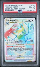 2022 POKEMON SWORD & SHIELD SILVER TEMPEST SECRET FULL ART/LUGIA VSTAR PSA 10 - Image 2