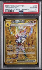 2024 POKEMON SVP EN-SV BLACK STAR PROMO #163 CINDERACE EX PSA 10 - Image 2