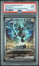 2025 POKEMON BLK EN-BLACK BOLT SPECIAL ILLUSTRATION RARE #166 ZEKROM EX PSA 9 - Image 2