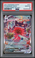 2021 POKEMON SWORD & SHIELD FUSION STRIKE SECRET FULL ART/GENGAR VMAX PSA 10 - Image 2
