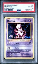 2016 POKEMON XY EVOLUTIONS #51 MEWTWO PSA 8 - Image 2