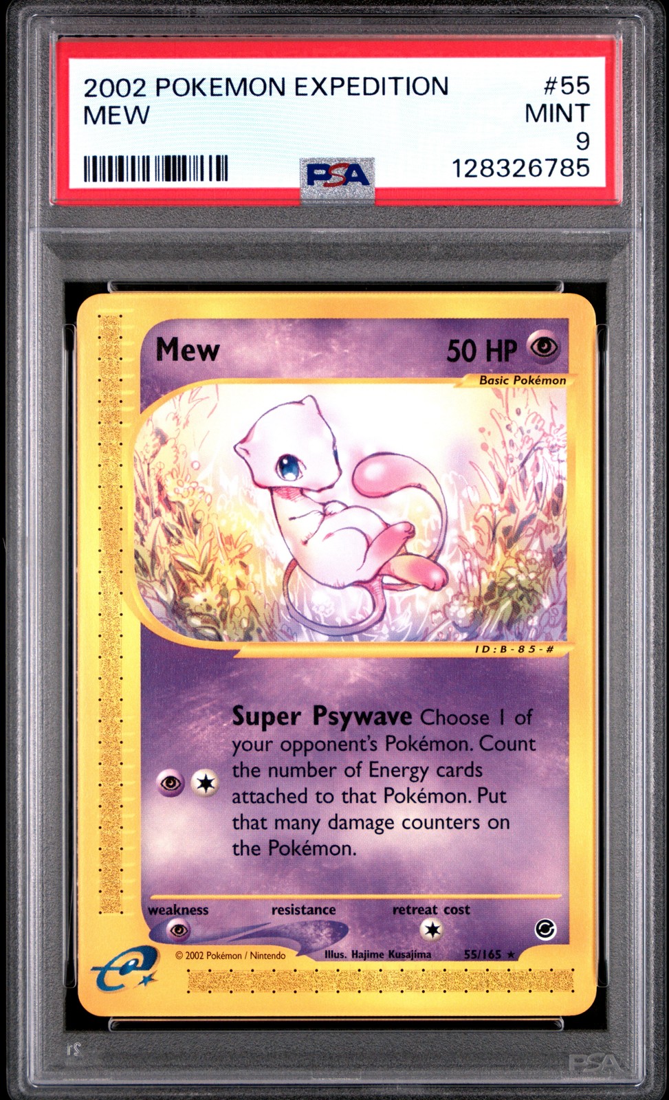 2002 POKEMON EXPEDITION #55 MEW PSA 9 - Image 1