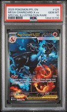 2025 POKEMON PFL EN-PHANTASMAL FLAMES #125 MEGA CHARIZARD X EX PSA 10 - Image 2