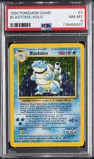 1999 POKEMON GAME #2 BLASTOISE-HOLO PSA 8 - Image 2