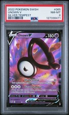 2022 POKEMON SWORD & SHIELD SILVER TEMPEST #065 UNOWN V PSA 8 - Image 2