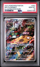 2023 POKEMON PAR EN-PARADOX RIFT ILLUSTRATION RARE #207 BRUTE BONNET PSA 10 - Image 2