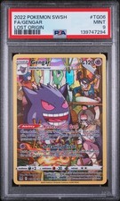 2022 POKEMON SWORD & SHIELD LOST ORIGIN #TG06 FULL ART/GENGAR PSA 9 - Image 2