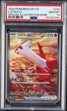 2024 POKEMON SSP EN-SURGING SPARKS SPECIAL ILLUSTRATION RARE LATIAS EX PSA 10 - Image 2