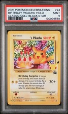 2021 POKEMON CELEBRATIONS CLASSIC COLL #24 BIRTHDAY PIKACHU-HOLO PSA 9 - Image 2