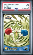 2003 TOPPS POKEMON ADVANCED #66 ROSELIA PSA 9 - Image 2