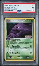2006 POKEMON EX LEGEND MAKER #11 MUK-REVERSE FOIL PSA 7 - Image 2