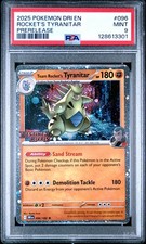 2025 POKEMON DRI EN-DESTINED RIVALS PRERELEASE TEAM ROCKET'S TYRANITAR PSA 9 - Image 2
