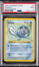 1999 POKEMON GAME SHADOWLESS #59 POLIWAG PSA 9 - Image 2